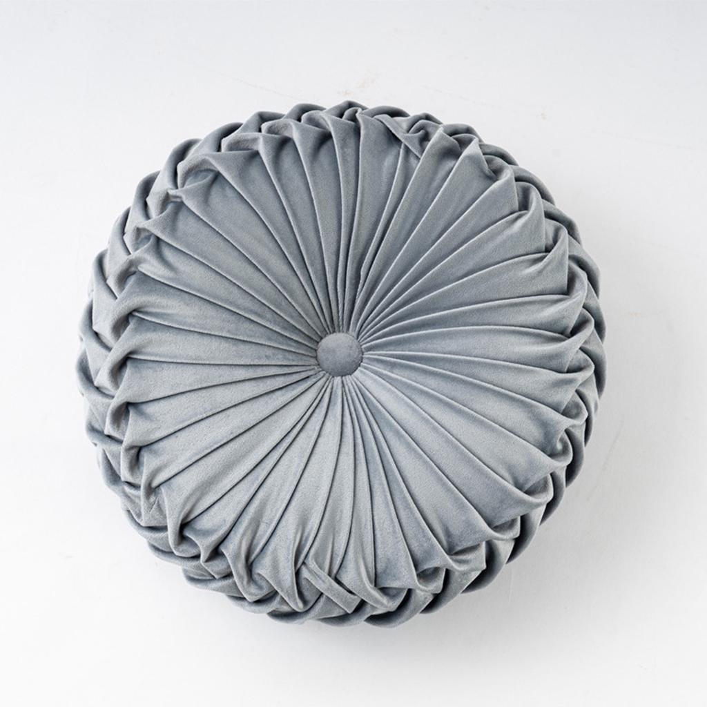 40cm Round Pumpkin Pillow Button Pillow Solid Color Drifting Window Tatami Cushion Thickened Chair Cushion