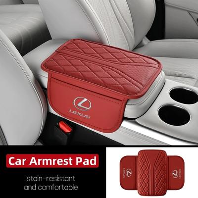 Leather Car Armrest Box Center Console Arm Rest Protection Mats For IS500 LS460 RC200 LM300 RX450 LX NX350h UX RZ450e RC30