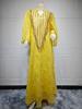 AB320 Tulle Embroidered Sequined Muslim Evening Dress - Arabic Dubai Style Robe for Middle Eastern Women