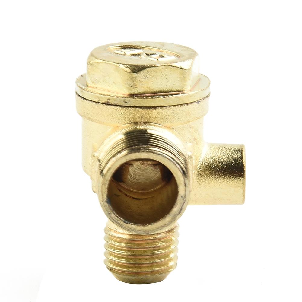 3 Port Check Valve Zinc Alloy Male Thread Connector Tool For Air Compressor