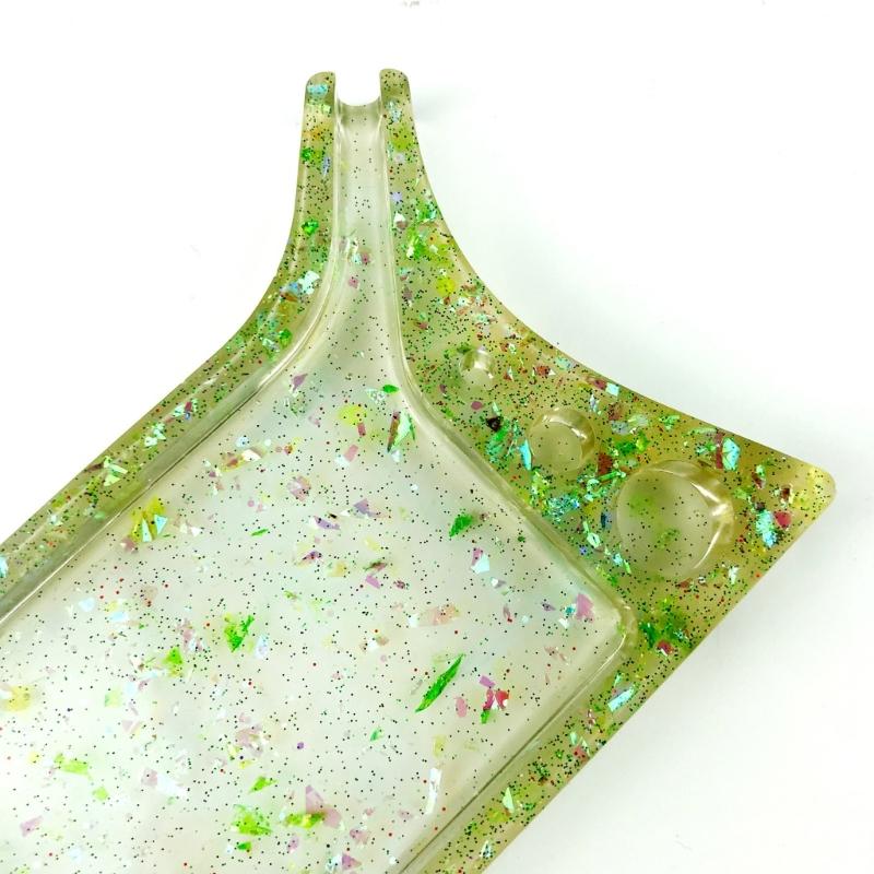 Epoxy Resin Mold with Disc Makeup Reel Cosmetic Silicone Mold Storage Tray Resin Mold for Diy Decorative Jewelry Tools