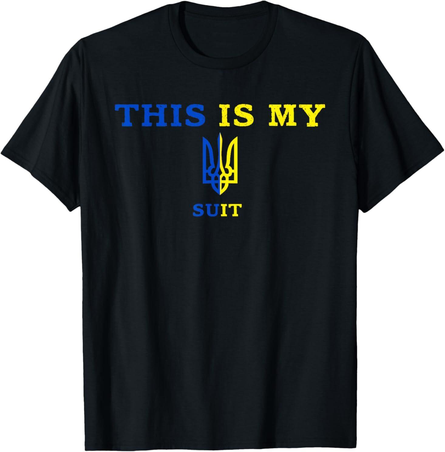 This is my suit I m Not Playing Cards Funny Zelensky T-Shirt Unisex T-Shirt M