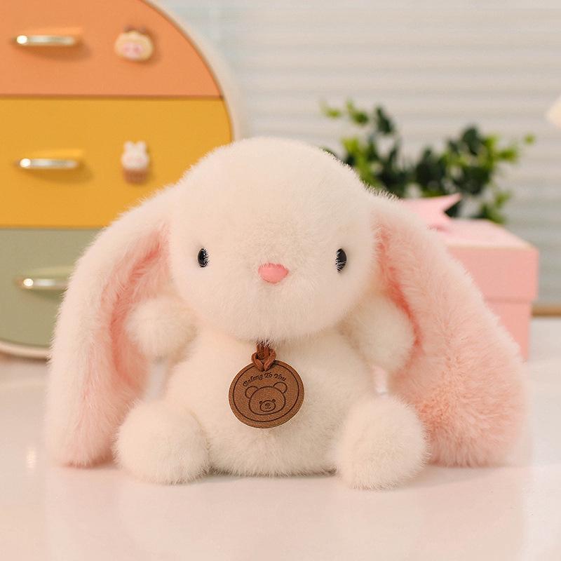 Adorable Dazed Panda Penguin Plush Toy with Rabbit Capybara Hat - Kids Comfort Plush Doll. 15cm