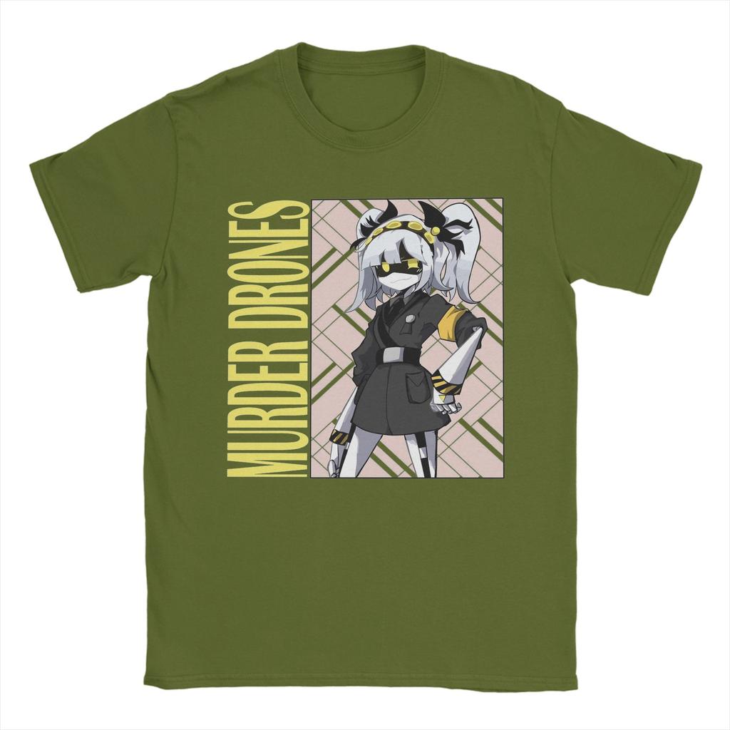 Murder Drones T Shirt for Men 100% Cotton Funny T-Shirt Round Collar  Tee Shirt Short Sleeve Clothing Gift