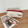 INS Bear Rabbit Makeup Bag Large Capacity Stationery Storage Bag Pen Bag Portable Travel Wash Bag Three Piece Set Makeup Case