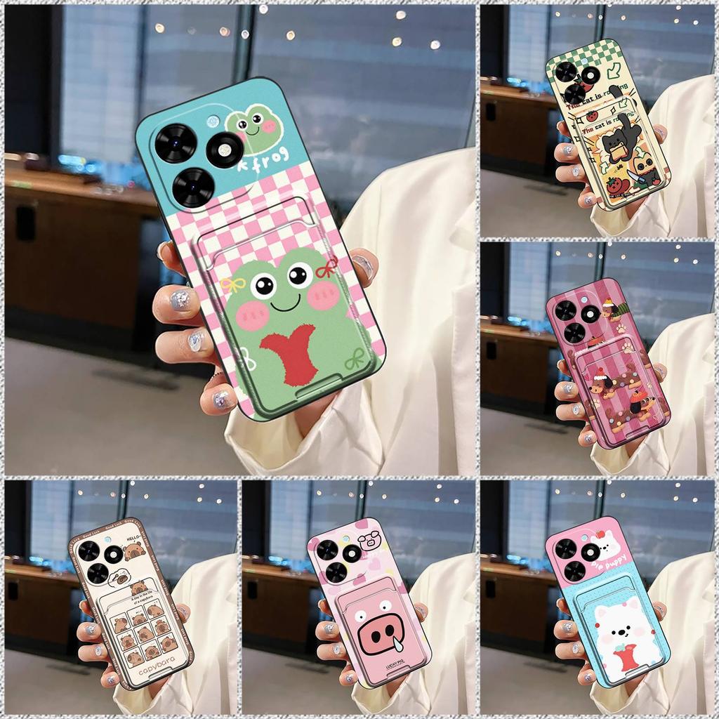 Card Sleeve Full Wrap Phone Case For Tecno Spark Go 2024/Spark20C/BG6/POP8 Graffiti Waterproof Silicone Anti-knock TPU
