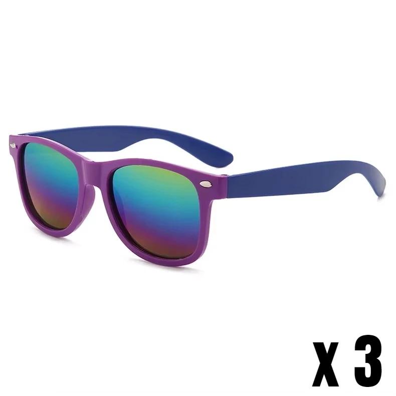 3Pcs/Pack Fashion Trend Children'S Sunglasses Uv Protection For Boys And Girls Outdoor Beach Shades Glasses Eye Protection