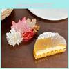 Stylish Acetate Maple Leaf Hair Clip Charming Mushroom Claw Clip For Women
