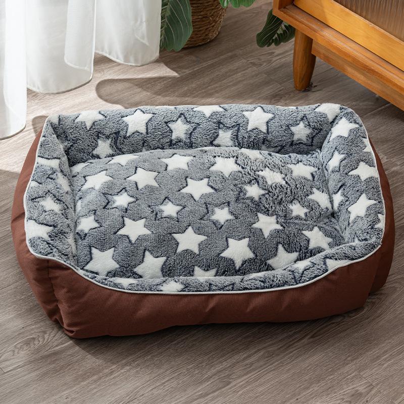 

Теплый зимний вольер для домашних животных, полузакрытый коврик для кошек, съемный коврик для собак и вольер для домашних животных XXXL 90 * 70cm