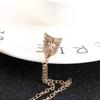 Lapel Pins Gold Color Suit Accessories Tassel Brooches Brooch Women Men Mask Tassel Chain Brooch