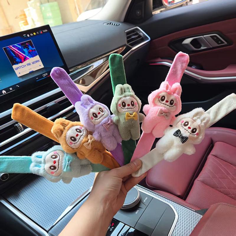 Cartoon Labubu Slap Snap Wrap Wristband Bracelet Cute Funny Toys Children Hand Ring Decoration