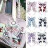 3D Rhinestone Wing Bow Ornament Sparkly Handmade Ribbon Decor for DIY Gift Wrapping Clothing Hair Accessories
