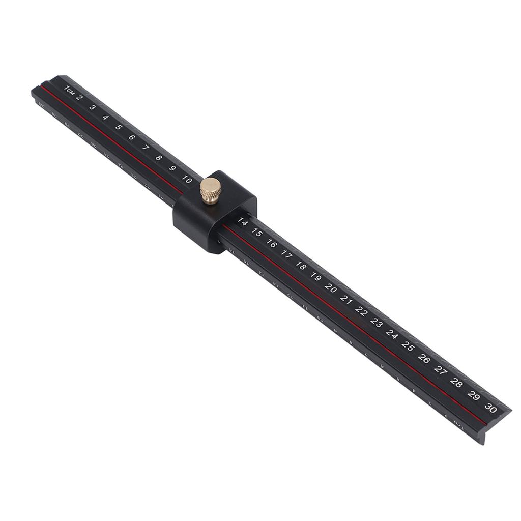 Holzbearbeitung Schieblehre Aluminiumlegierung Genaue Skalen L-förmiges Lineal für Schreiner Holzarbeit