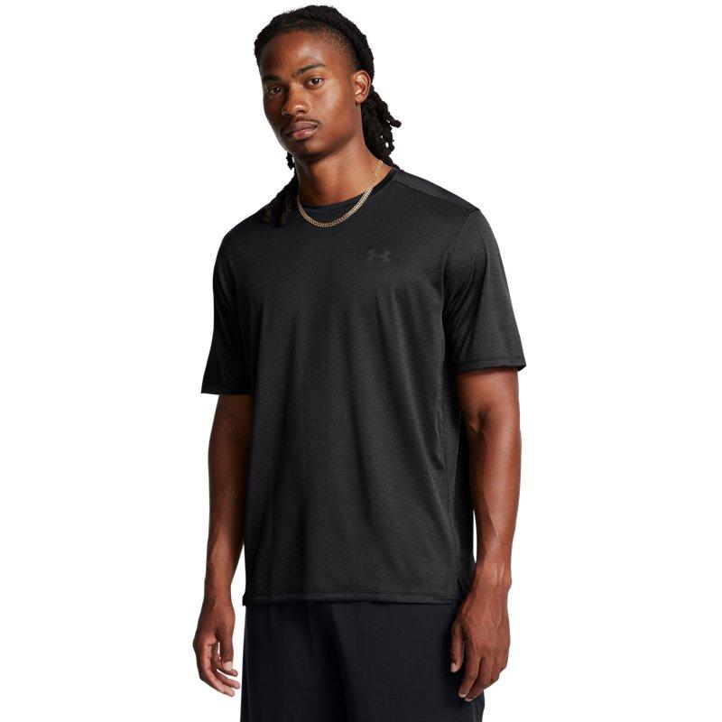 Under Armour Solid Color Casual Crew Neck Short Sleeve T-Shirt Men Tops Brown 1376791-001