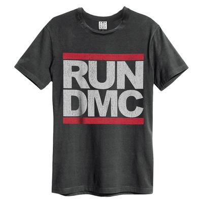 RUN DMC Logo Amplified Vintage Anthrazit T-Shirt