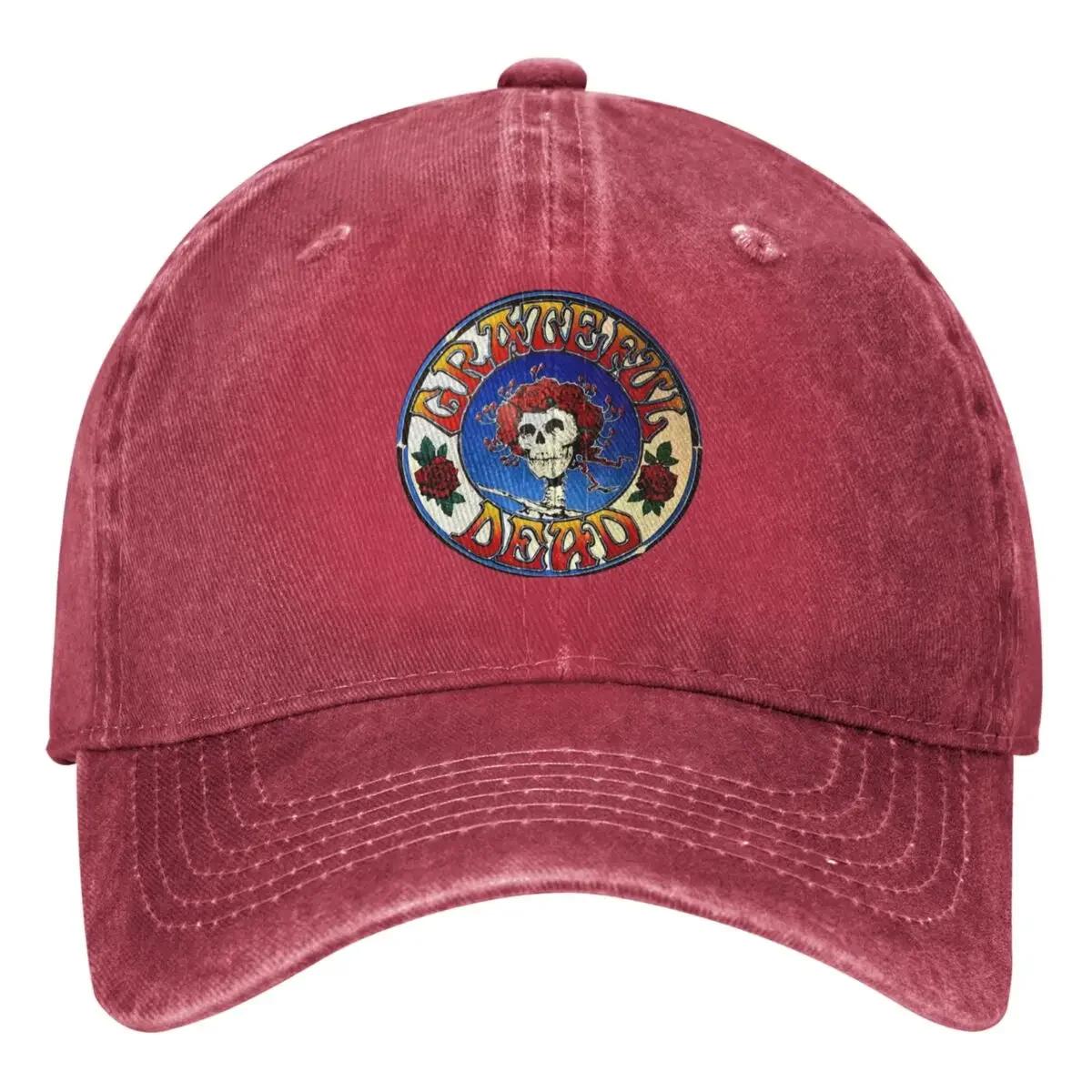 

Grateful Rock Music Band Baseball Cap For Unisex Adult Dead Casual Trucker Hat Breathable Design Tennis Skate Snapback Cap One Size