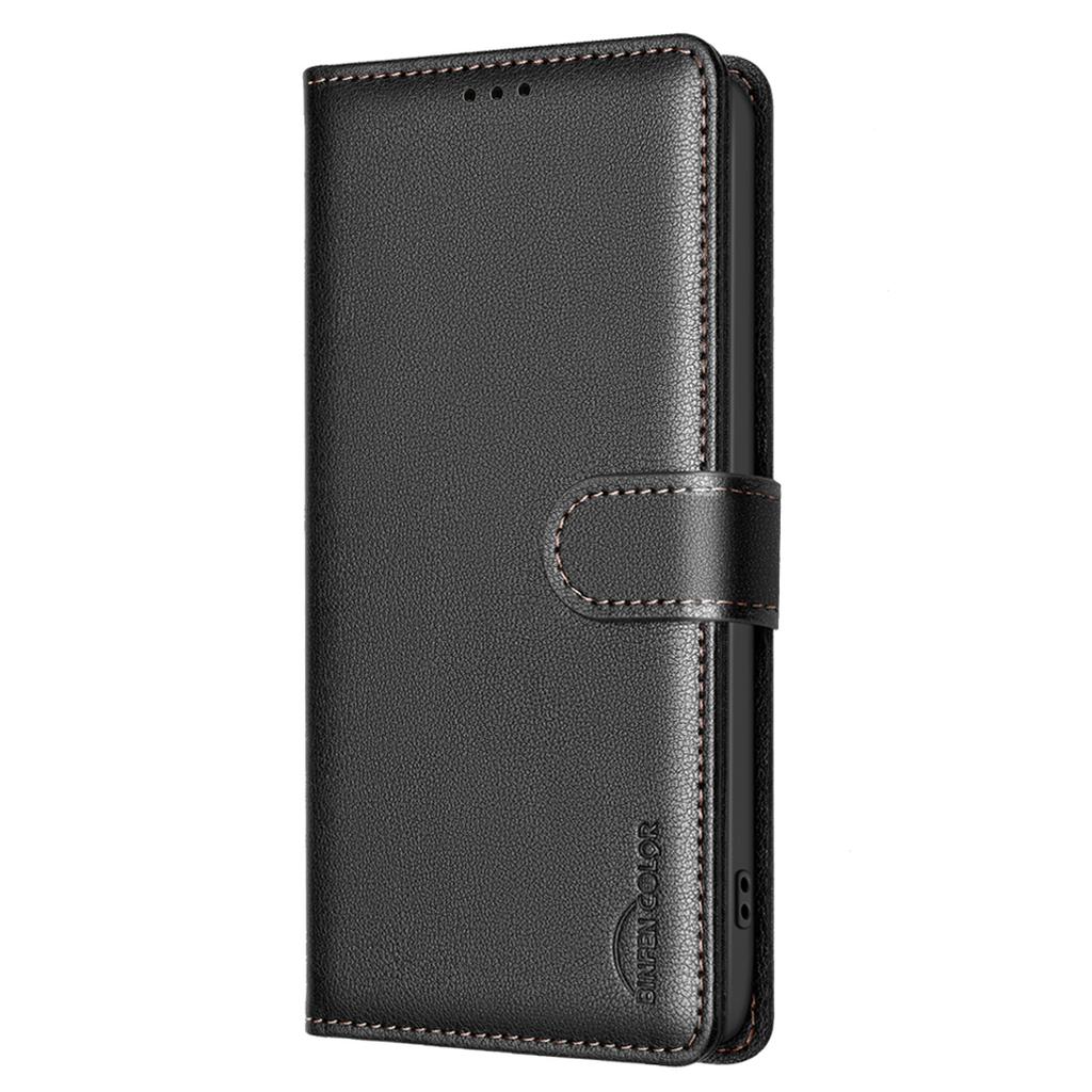 BINFEN COLOR BF32 For Xiaomi Poco C75 4G/Redmi 14R 5G/14C 4G Leather Case Wallet RFID Blocking Phone Cover