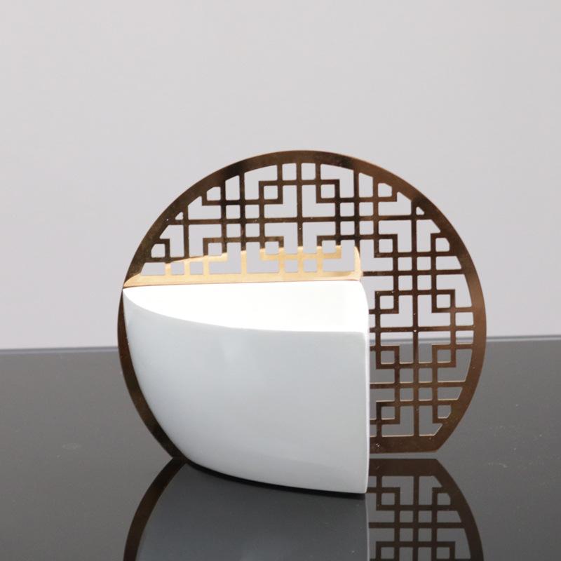 

Новые креативные ландшафтные орнаменты в китайском стиле, светлая роскошная гостиная, прихожая, офисный рабочий стол, старинные стеллажи, художественные украшения из железа