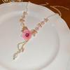 French Vintage Baroque Pearl Necklace Summer Niche Premium Sense Clavicle Chain Light Luxury Versatile Necklace Women