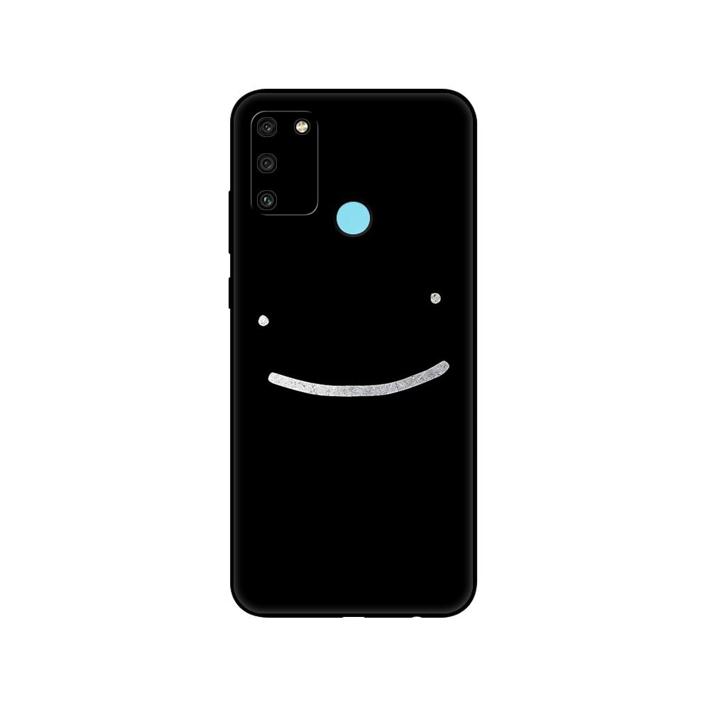 Black tpu Case For Honor 8a Prime 8s 9 10X Lite 9A 9C 9X Premium Pro 9S Case Cover Dream Smp Smile