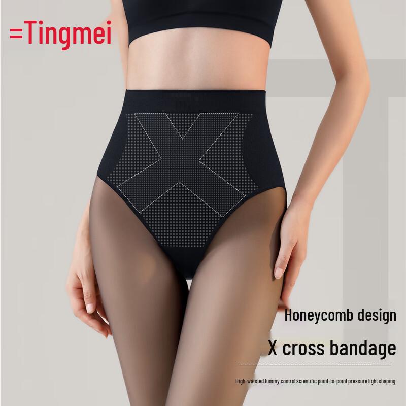 

Женские прозрачные колготки Tingmei с высокой талией и бархатной подкладкой One Size