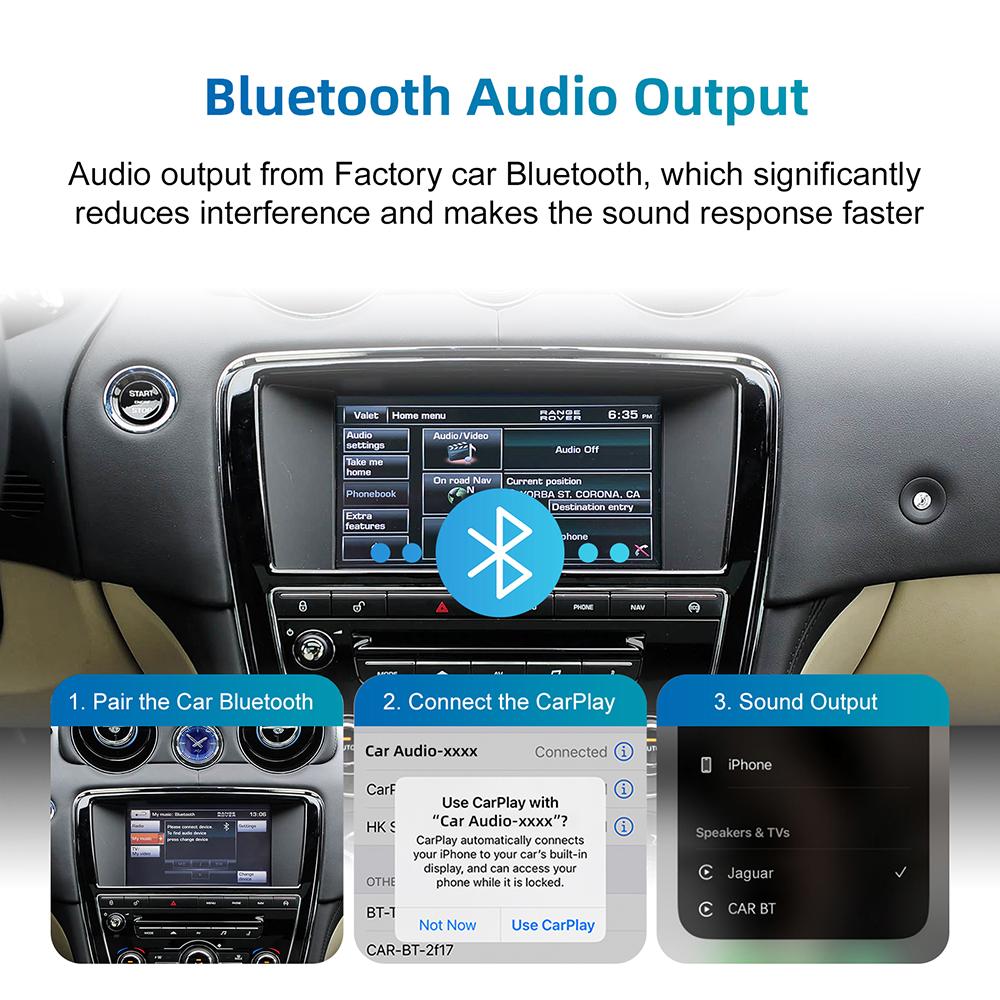 For Wireless Carplay For Land Rover/Jaguar/Range Rover/Evoque/Discovery Android Auto Ai Box Multimedia USB Navigation