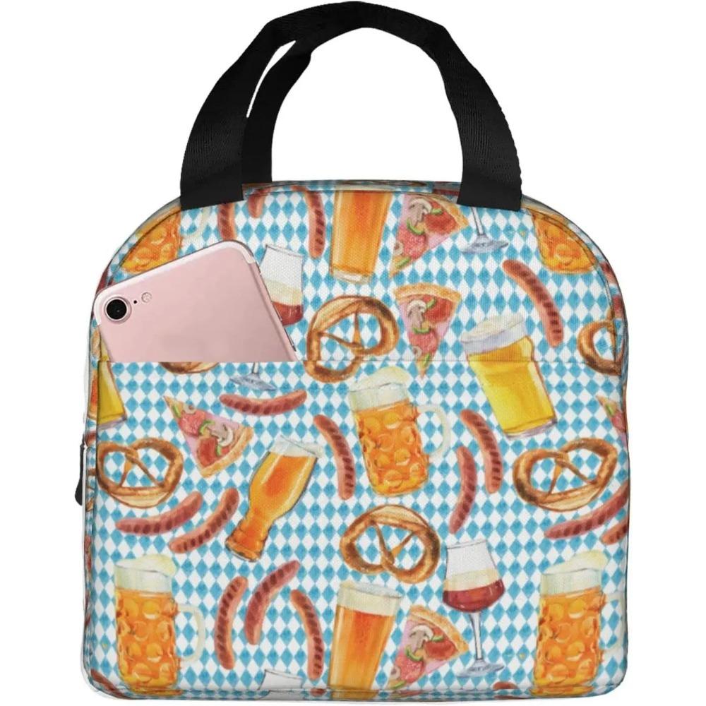 

Сумки для ланча с рисунком пиццы, термоизолированные, портативные, унисекс, сумка-холодильник для еды, тоут, ланчбокс, сумки для хранения еды для школы, пикника 22x20x13CM