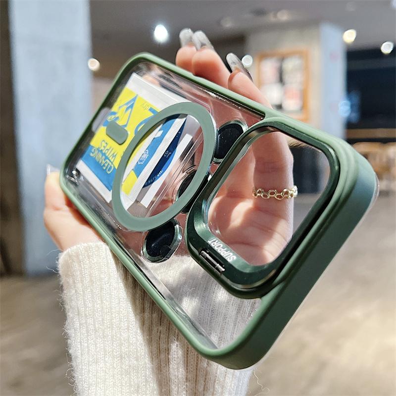 Magnetic For Magsafe Matte Case For iPhone 16 15 12 13 14 11 Pro Max Camera Lens Protector Cases For iPhone 16 15 14 Plus Cover