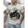 Summer Men's T-Shirt Motorcycle 3D Print Tees Top Street Casual Loose Outdoor Short Sleeve Plus Size Women T-shirt
