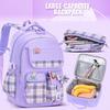 Bow Children's Schoolbag Grade Girls Backpack Large Capacity Backpack Meal Bag Pencil Case PC