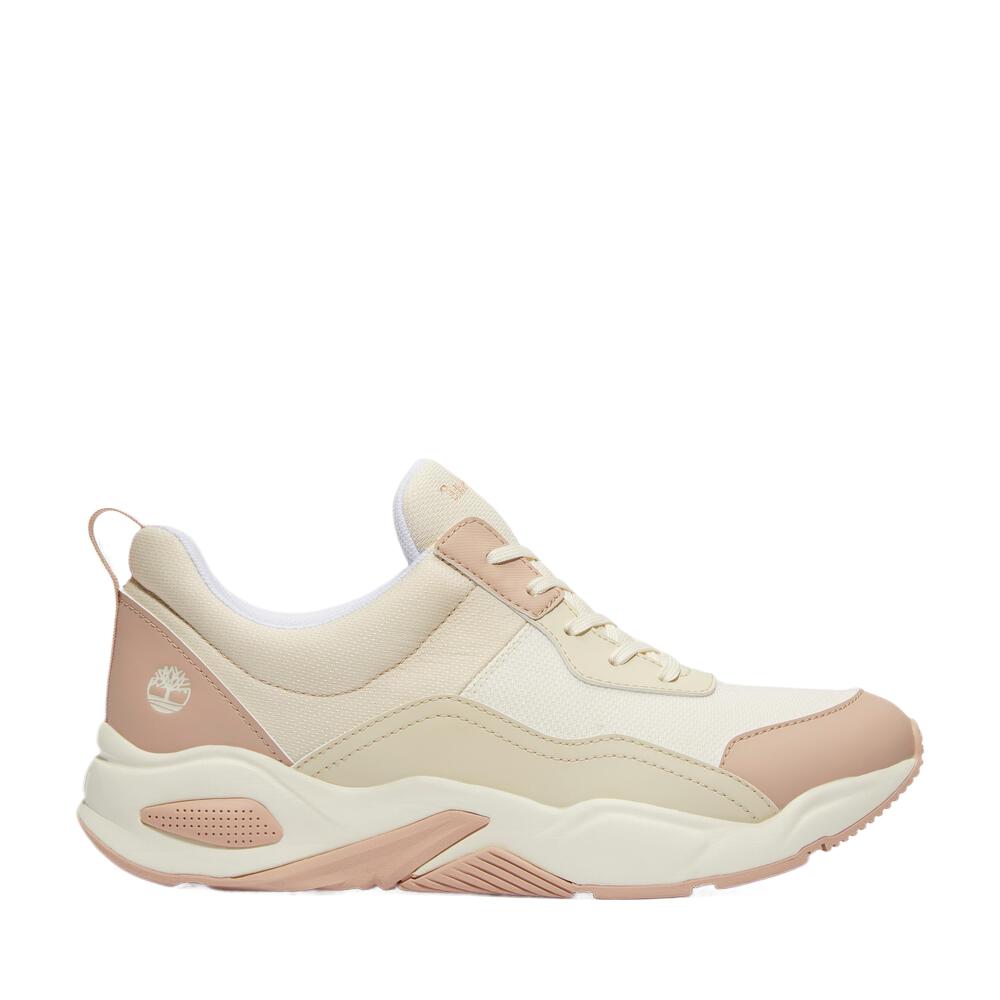Timberland Delphiville Fashion Comfortable Versatile Shock Absorbing Breathable Low Top Training Shoes Women sneaker Beige TB0A4218101