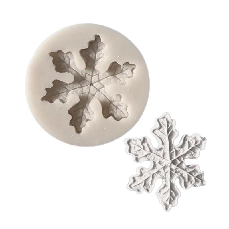 Reusable Silicone Snowflake Molds For Festival Party Decorations And Baking Supplies Seasonal Ornament Mould