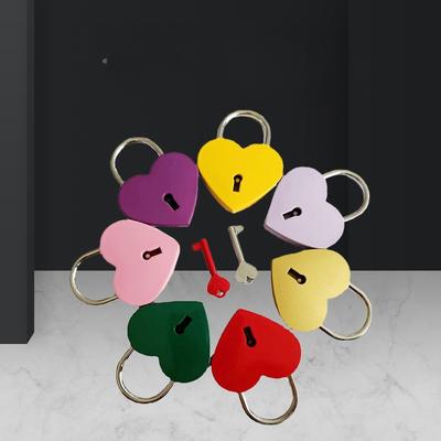 1 PZ Lucchetto a Combinazione a Chiave a Forma di Cuore per Matrimonio, Lucchetto dell'Amore in Metallo, Cassetto, Armadietto, Bagaglio Lucchetto a Combinazione a Forma di Cuore