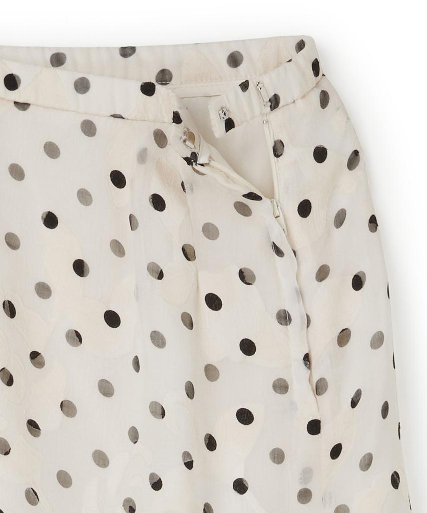 PENFIELD Dot Flower Layered Skirt Ivory_Fs2Ws83F