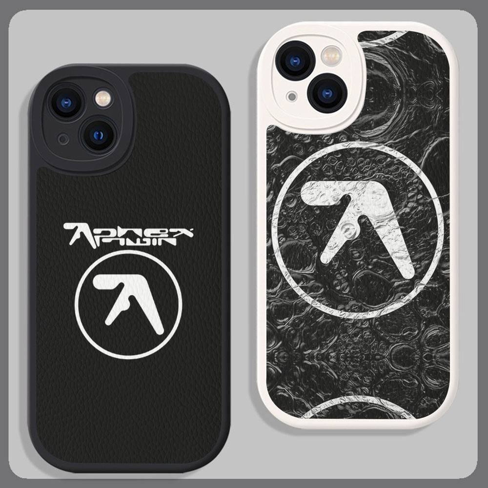 DJ A-Aphex T-Twins Leather Phone Case For iPhone 16 15 14 13 12 11 Pro Max Plus Cover