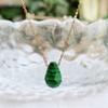 1pc Natural Stone Necklaces for Women Girls Cute Small Water Drop Pendant Stainless Steel Chain Choker Necklace Minimalist
