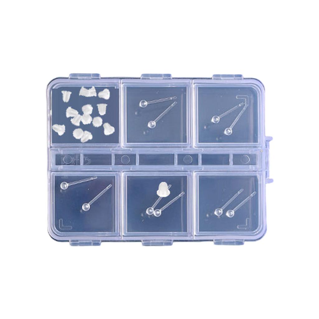 Elegante Klare Sport-Ohrringe Für Empfindliche Ohren Weiche Harz-Stecker Mit Unsichtbaren Designs Für Tägliches Tragen Und Schlaf