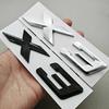 3D ABS Black Chrome Car Letters Rear Trunk Badge X1 X3 Logo Emblem Decals For BMW X1 X3 F48 F25 Sticker Emblem Auto Accessories BS8