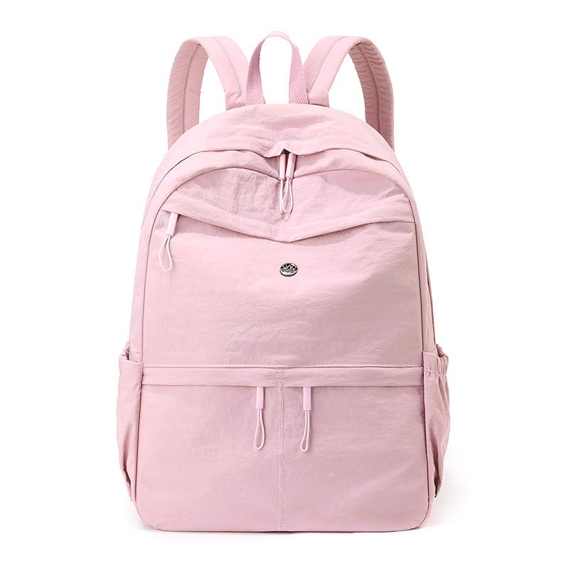 Schoolbag New Fashion Lightweight Backpack Women's Large Capacity Leisure Commuter Travel Backpack Simple and Versatile College Student School Bag