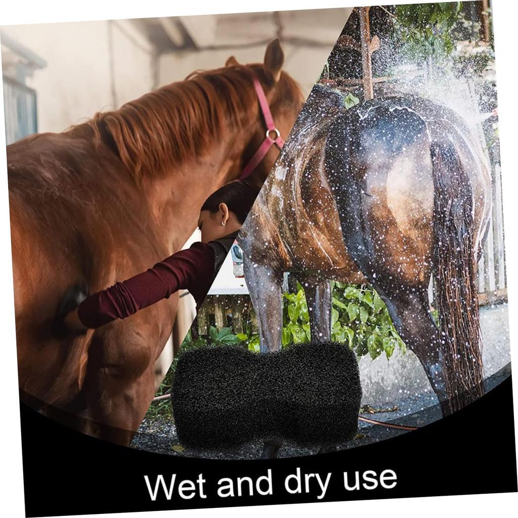 Iplusmile 1 Set Horse Sponge Sponge Handle Bath Sponge Horse Toy Eraser Sponge Wash
