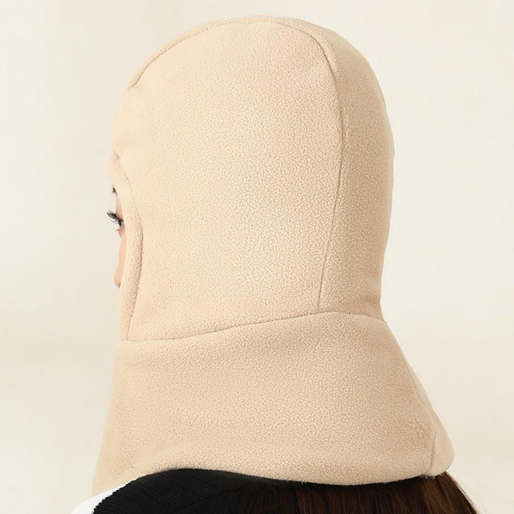 Fleece Warm Hat Mask Neck Protection Ski Windproof Cap Balaclava Cycling Cap  Skiing
