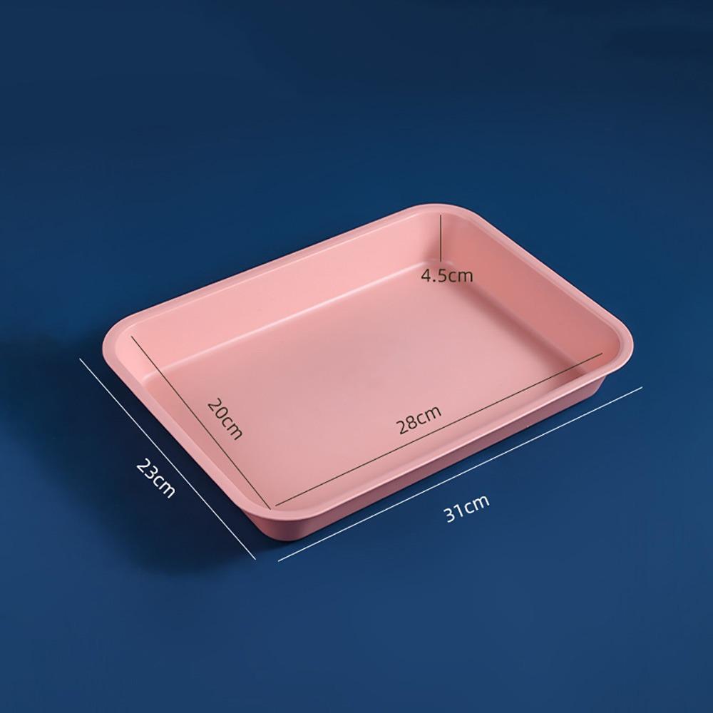 High Quality Multicolor Serving Tray Plastic Multi-sizes Storage Tray Rectangle Scratch Resistant Cooking Tray Tea Serving