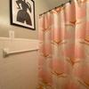 Art Deco Douchegordijn Vintage Badkamer Decor Geel Roze Douchegordijn Kunst Bloemenpatroon Art Nouveau Bad Decor Cadeau