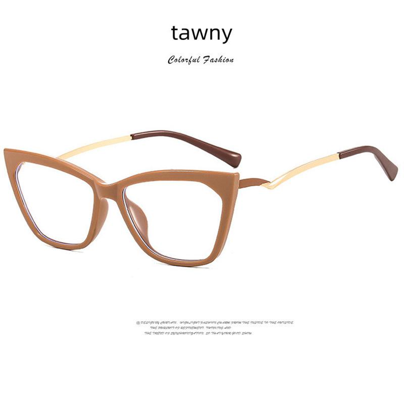 

Fashion Luxury Brand Design Cat Eye Patchwork Color Women Frame Photochromic Anti Blue Light Computer Custom Reading Glasses 2