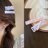 2Pcs/set Korean Style Bow Plaid Hair Clip Female Hair Accessories Korean Hair Clip  Lady/Girls