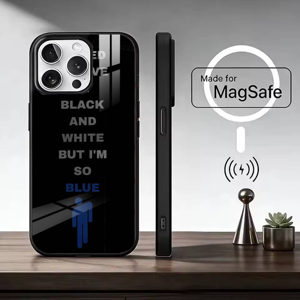 Musician Billie E-Eilish Phone Case For iPhone17,16,15,14,13,12,11 Plus,Pro Magnetic with Magsafe Wireless Charging