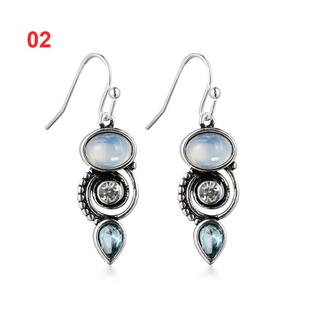 New Fashion 1 Pair Statement Flower Crystal Bead Tassel Fringed Earrings For Women Rhinestone Long Chain Crystal Drop Earrings