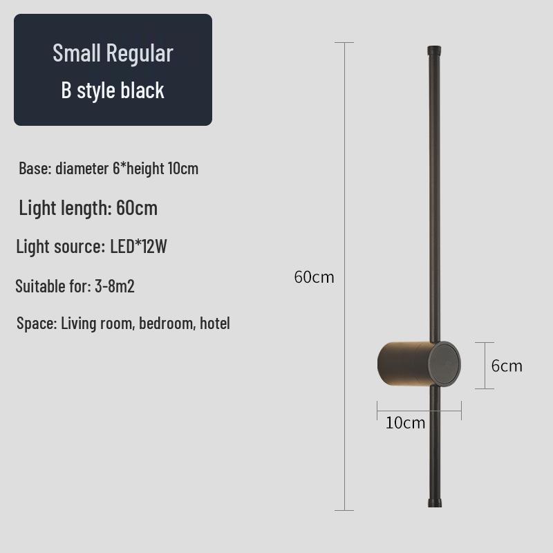 Creative Minimalist LED Wall Light for Hallway, Bedroom, Living Room, Study, and Staircase