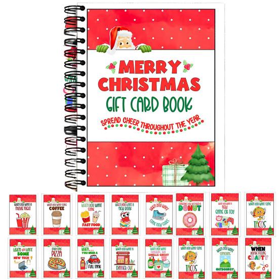 Christmas Gift Card Book Colorful Unique Gift Card Organizer Festive Party Decoration Holiday Surprise