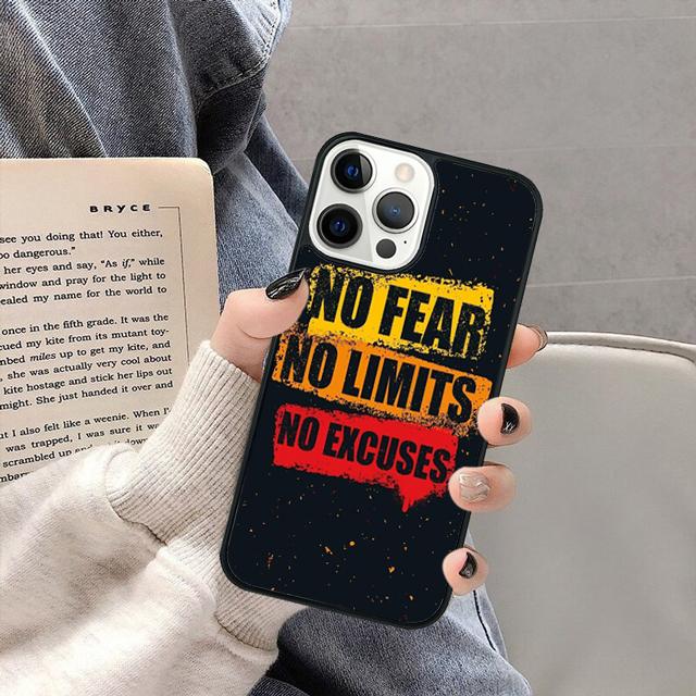 Motivational Gym Inspirational Quotes Phone Case for iPhone 16 15 SE2020 13 14 11 12 Pro Max 6 7 8 Plus  coque fundas Shell
